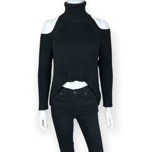 Seek The Label Turtleneck Sweater in Black - sz Small
